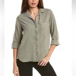 Bella Dahl Sz XS NWT Shirttail Shirt in Faded Olive